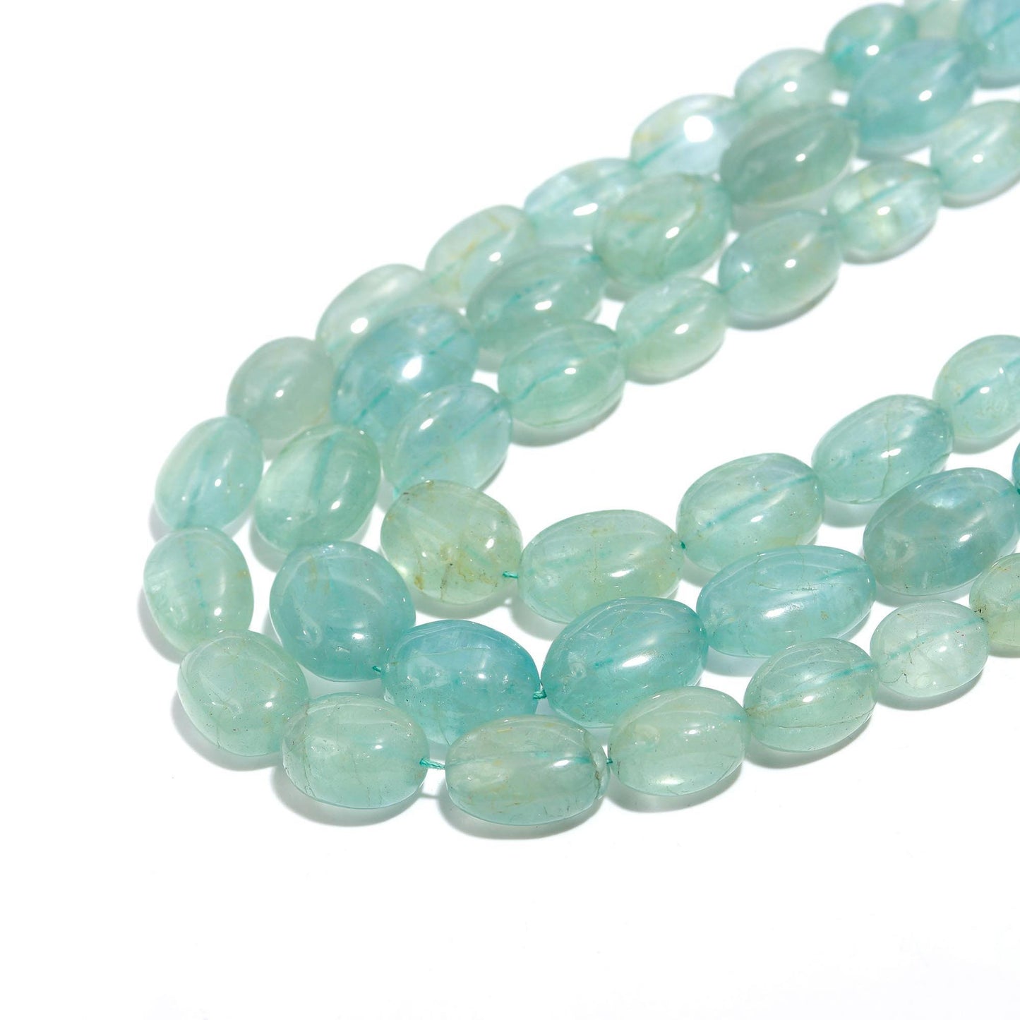 Aquamarine Smooth Oval Beads Natural Aquamarine Smooth Beads for Handmade Designer Jewelry Necklace Pendant Earrings Making Craft