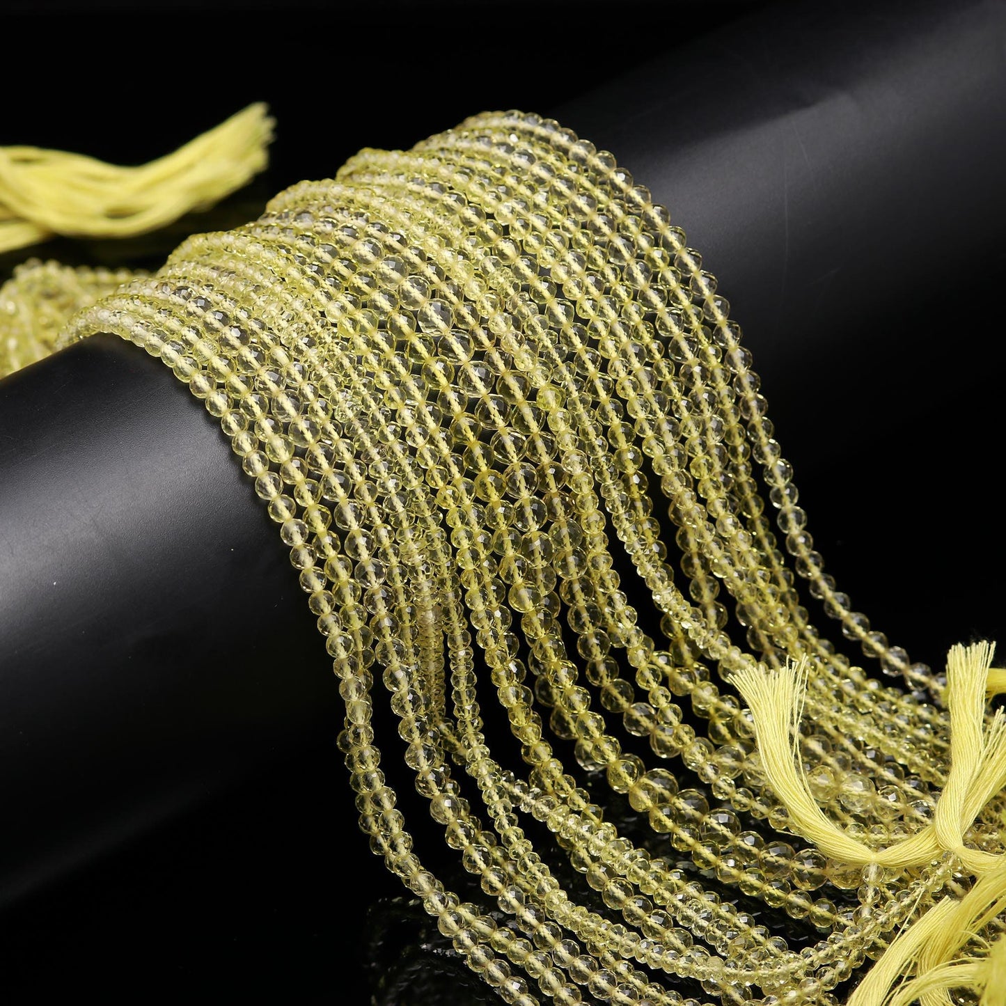 Lemon Quartz Faceted Round Beads Natural Lemon Quartz Round Beads Faceted Lemon Quartz Beads for Designer Jewelry Making Craft Necklace