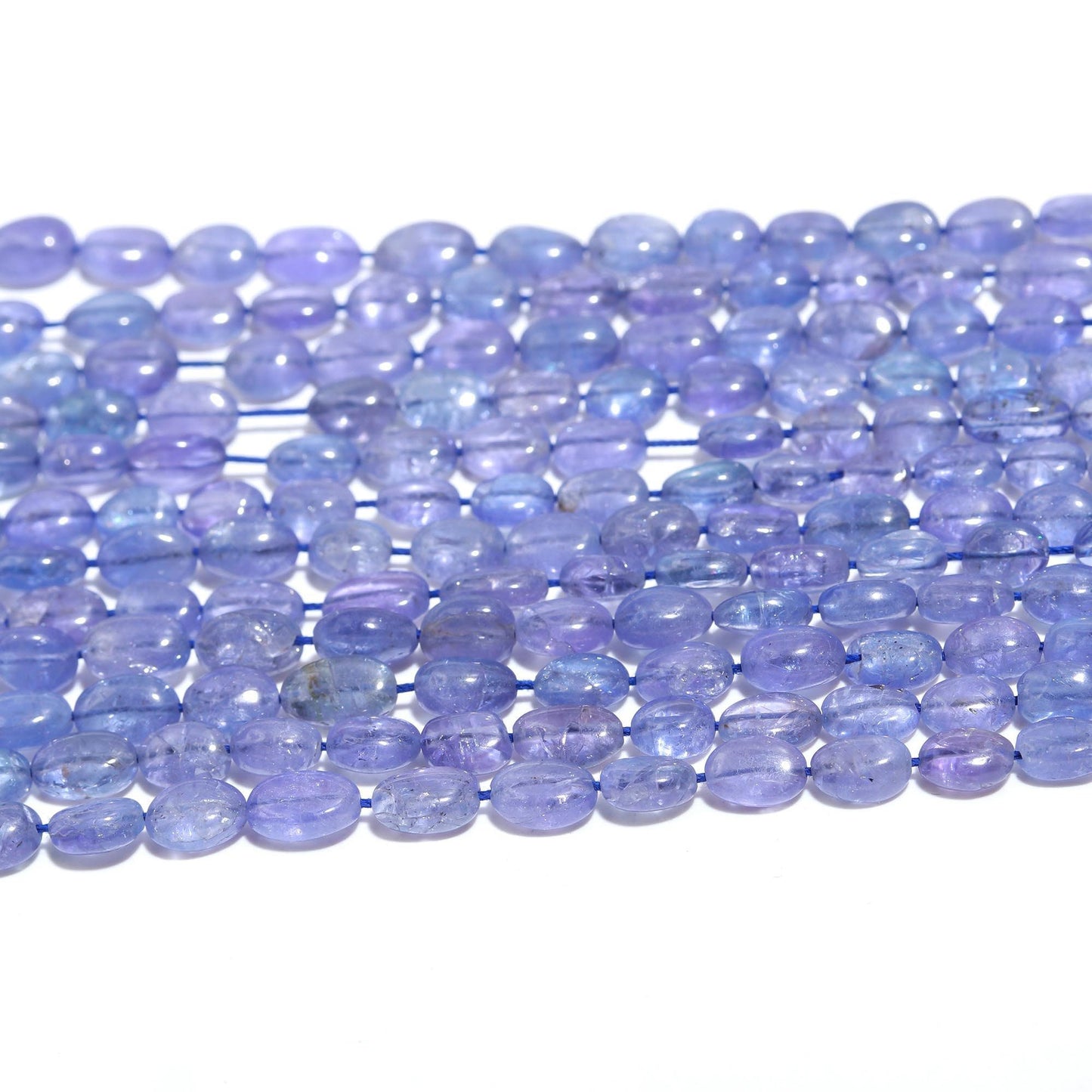 Tanzanite Smooth Oval Shape Beads Natural Tanzanite Plain 5 MM Precious Gemstone Beads for Designer Jewelry Necklace Pendant Earrings Making