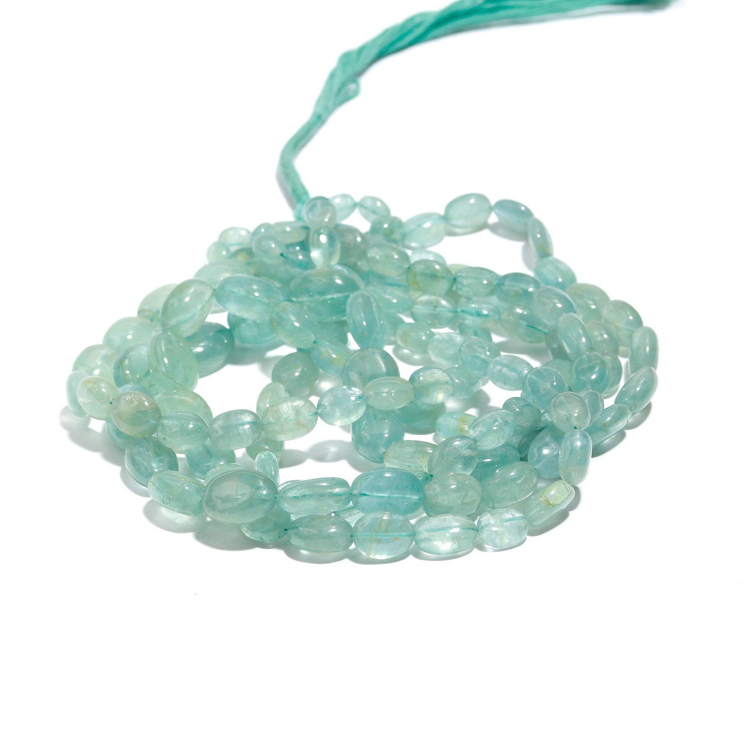 Aquamarine Smooth Oval Beads Natural Aquamarine Smooth Beads for Handmade Designer Jewelry Necklace Pendant Earrings Making Craft