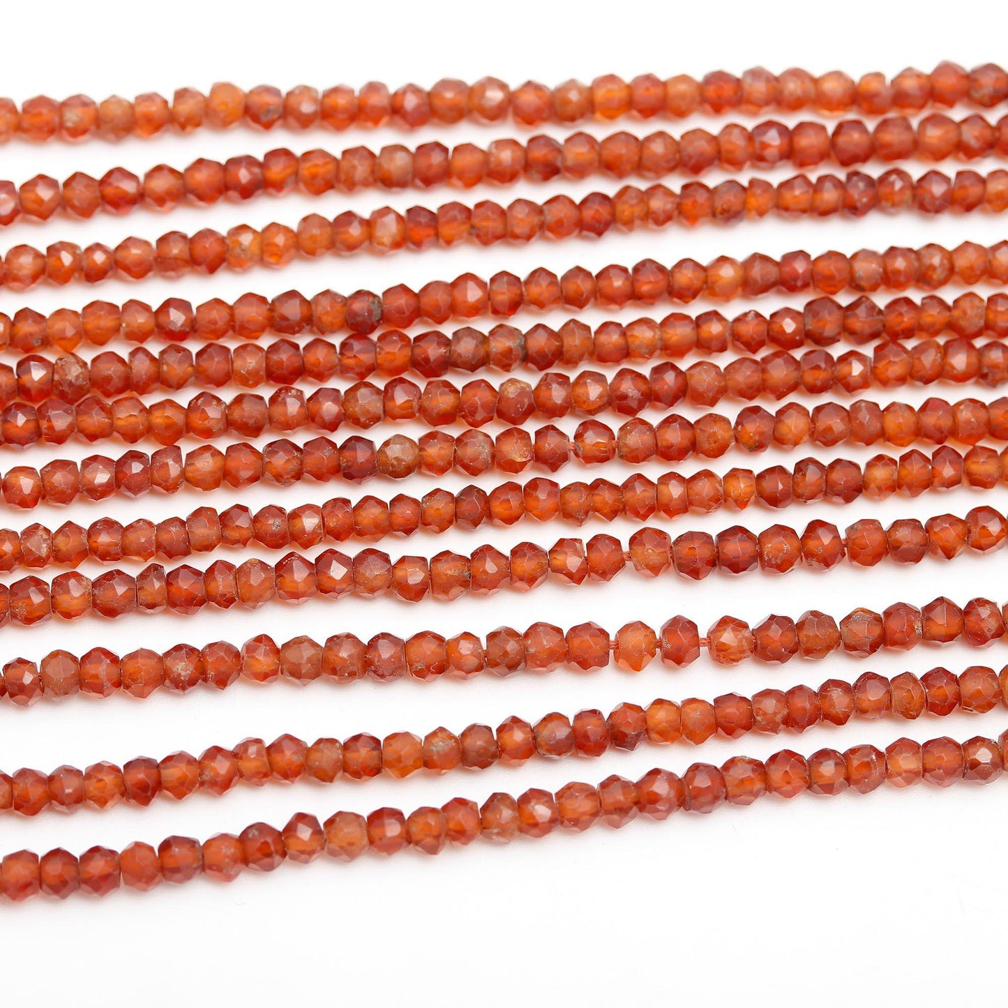Hessonite Garnet Faceted Rondelle Beads Natural Hessonite Garnet Rondelle Beads Faceted Hessonite Garnet Beads for Designer Jewelry Making