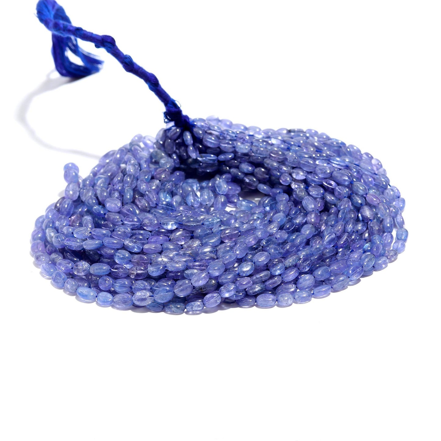 Tanzanite Smooth Oval Shape Beads Natural Tanzanite Plain 5 MM Precious Gemstone Beads for Designer Jewelry Necklace Pendant Earrings Making