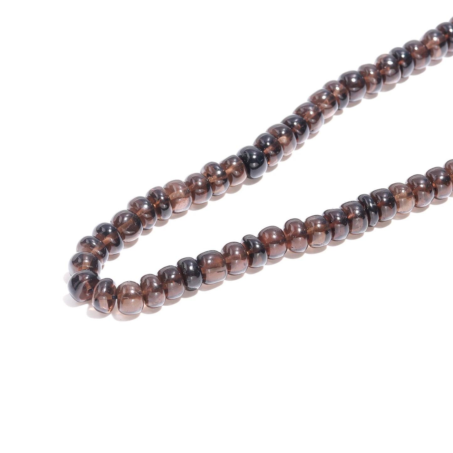 Smokey Quartz Smooth Rondelle Beads Natural Smokey Quartz Rondelle Beads 6-7 MM Smooth Smokey Quartz Beads for Designer Jewelry Making Craft