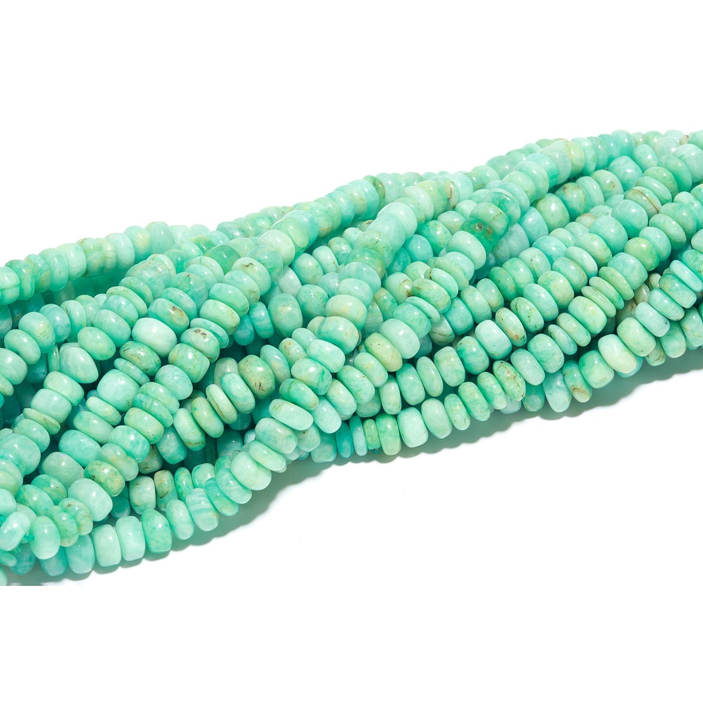 Amazonite Smooth Rondelle Beads Natural Amazonite Rondelle Beads Smooth Amazonite Beads for Designer Handmade Jewelry Making Craft