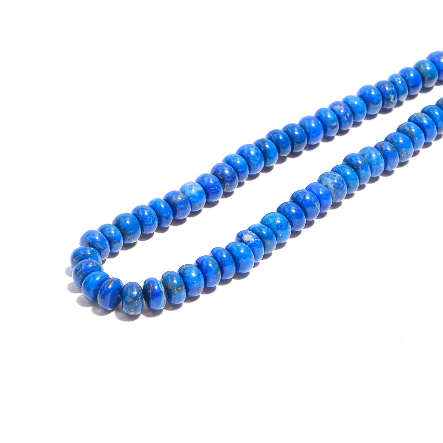 Lapis Lazuli Smooth Rondelle Beads 6-7 MM Natural Lapis Lazuli Rondelle Beads Smooth Lapis Lazuli Rondelle Beads for Jewelry Making Craft