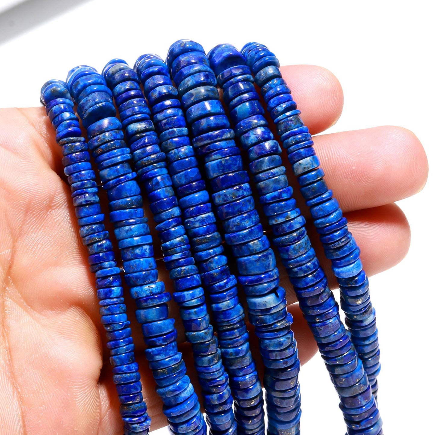 Lapis Lazuli Heishi Washer Beads Super Quality Natural Lapis Lazuli Heishi Washer Beads 16 Inch Heishi Washer Lapis Lazuli Beads for Jewelry