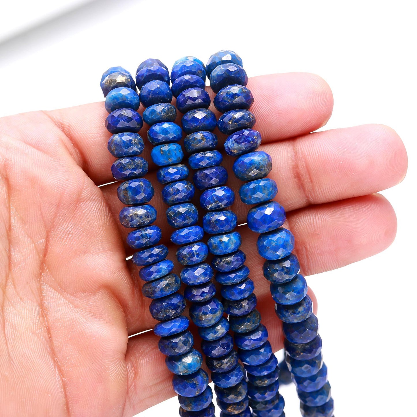 Lapis Lazuli Faceted Rondelle Beads Natural Lapis Lazuli Rondelle Beads Faceted Lapis Lazuli Beads for Designer Jewelry Making Craft