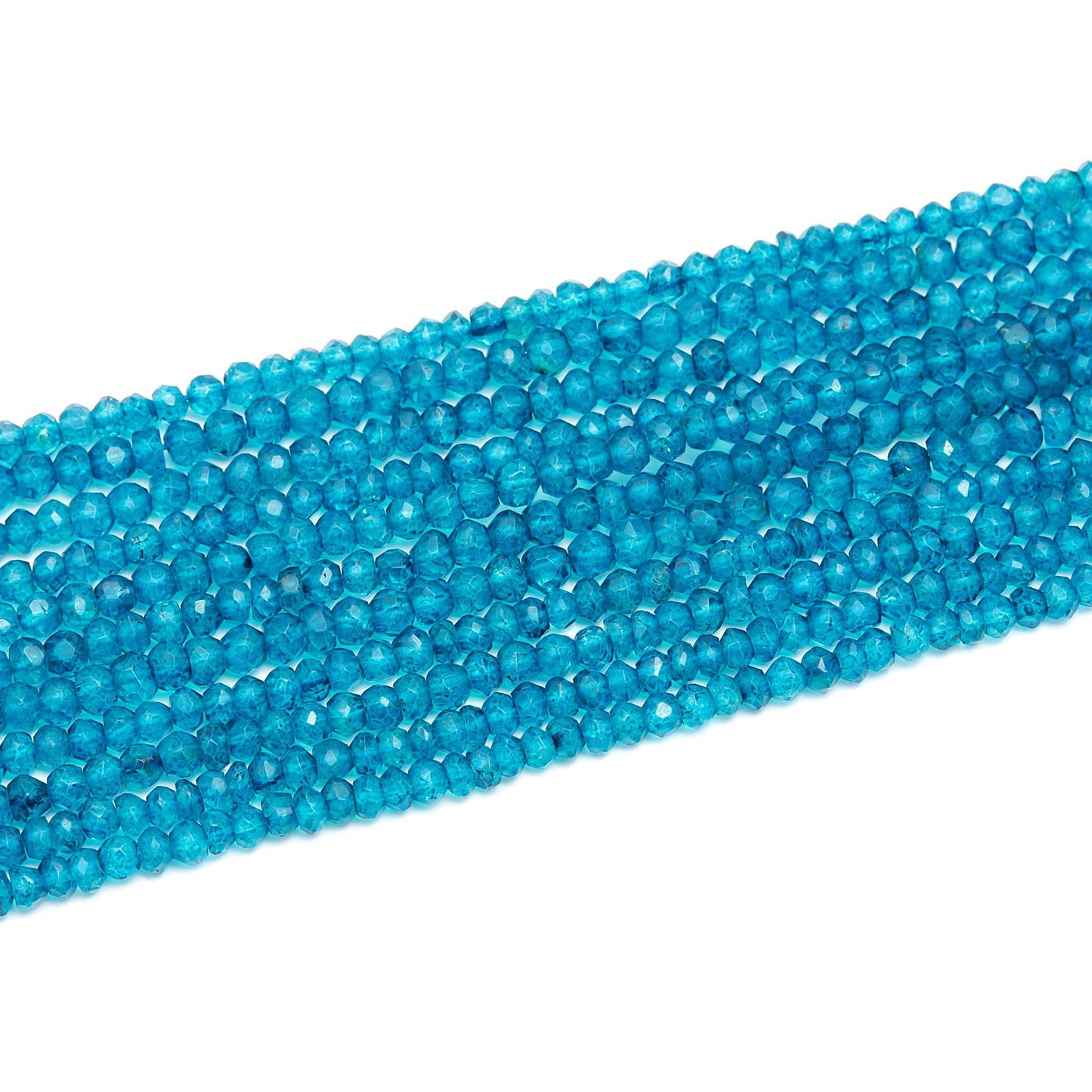 London Blue Topaz Faceted Rondelle Beads 4-4.5 MM London Blue Topaz Beads for Handmade Designer Jewelry Necklace Bracelet Making Craft & Art