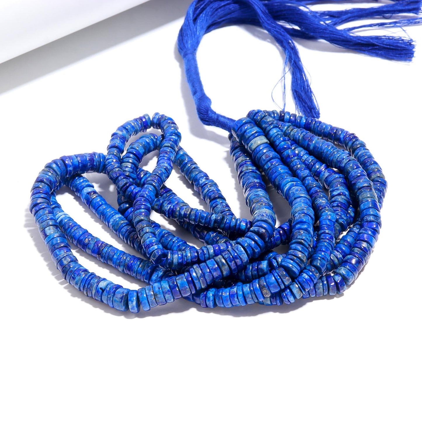 Lapis Lazuli Heishi Washer Beads Super Quality Natural Lapis Lazuli Heishi Washer Beads 16 Inch Heishi Washer Lapis Lazuli Beads for Jewelry