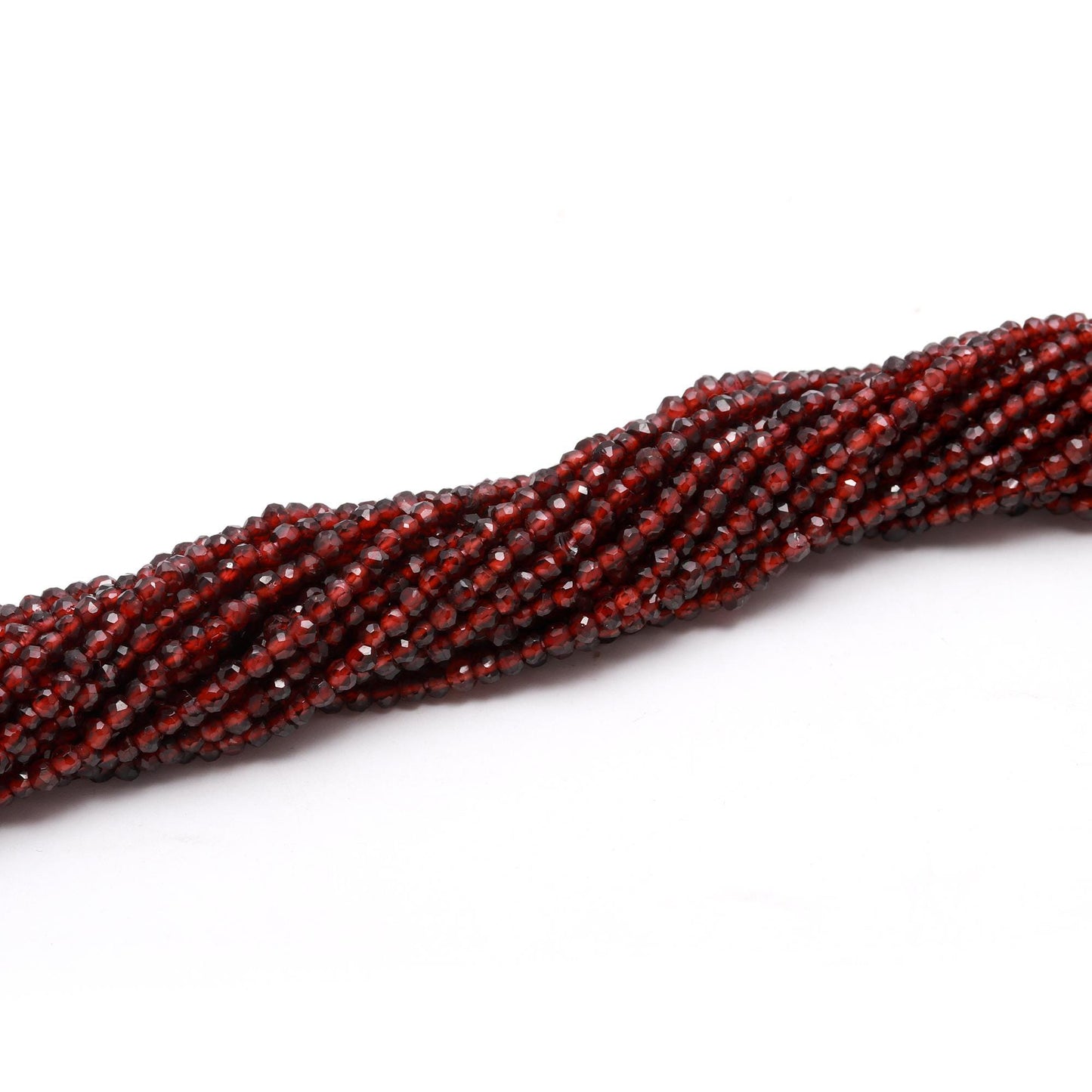 5 Strand Natural Mozambique Garnet Faceted Rondelle Beads, Natural Garnet Rondelle Faceted Beads for Designer Jewelry Making Craft