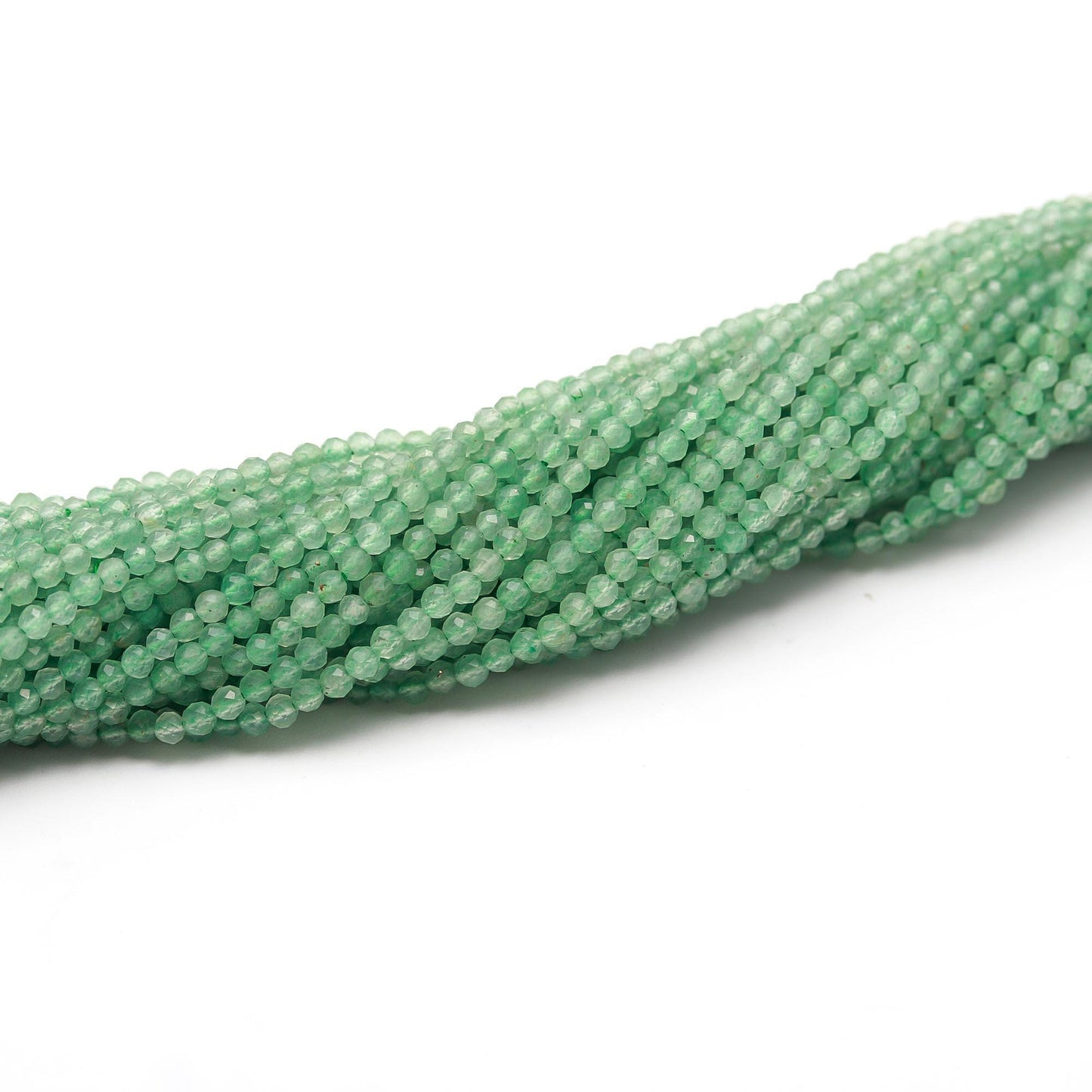 5 Strands Green Strawberry Faceted Rondelle Beads 2.5 MM Natural Strawberry Rondelle Beads 13" Strand for Handmade Designer Jewelry Making