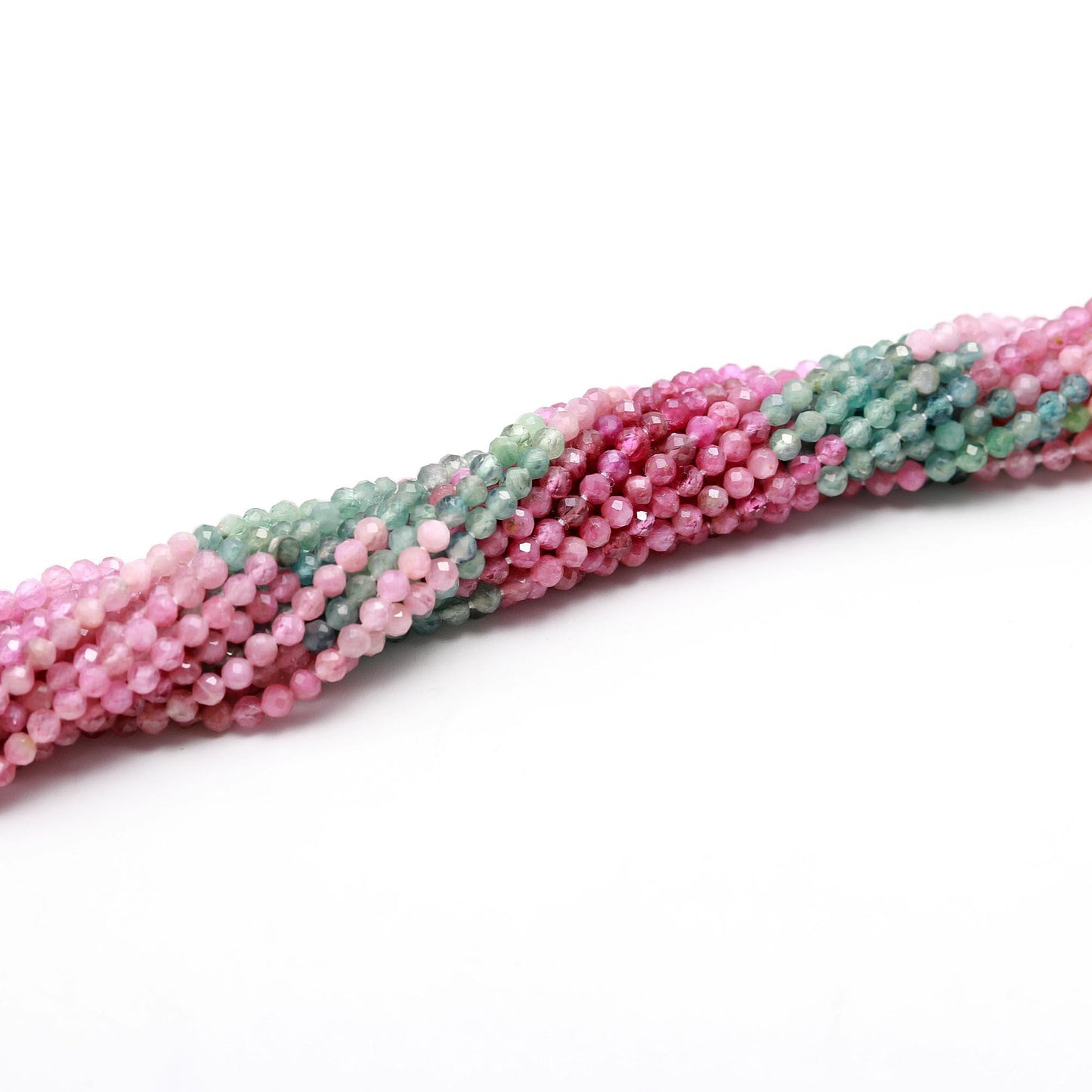 Multi Tourmaline Faceted Round Beads Natural Multi Tourmaline Round Beads 3 MM Tourmaline Beads for Handmade Designer Jewelry Making Craft