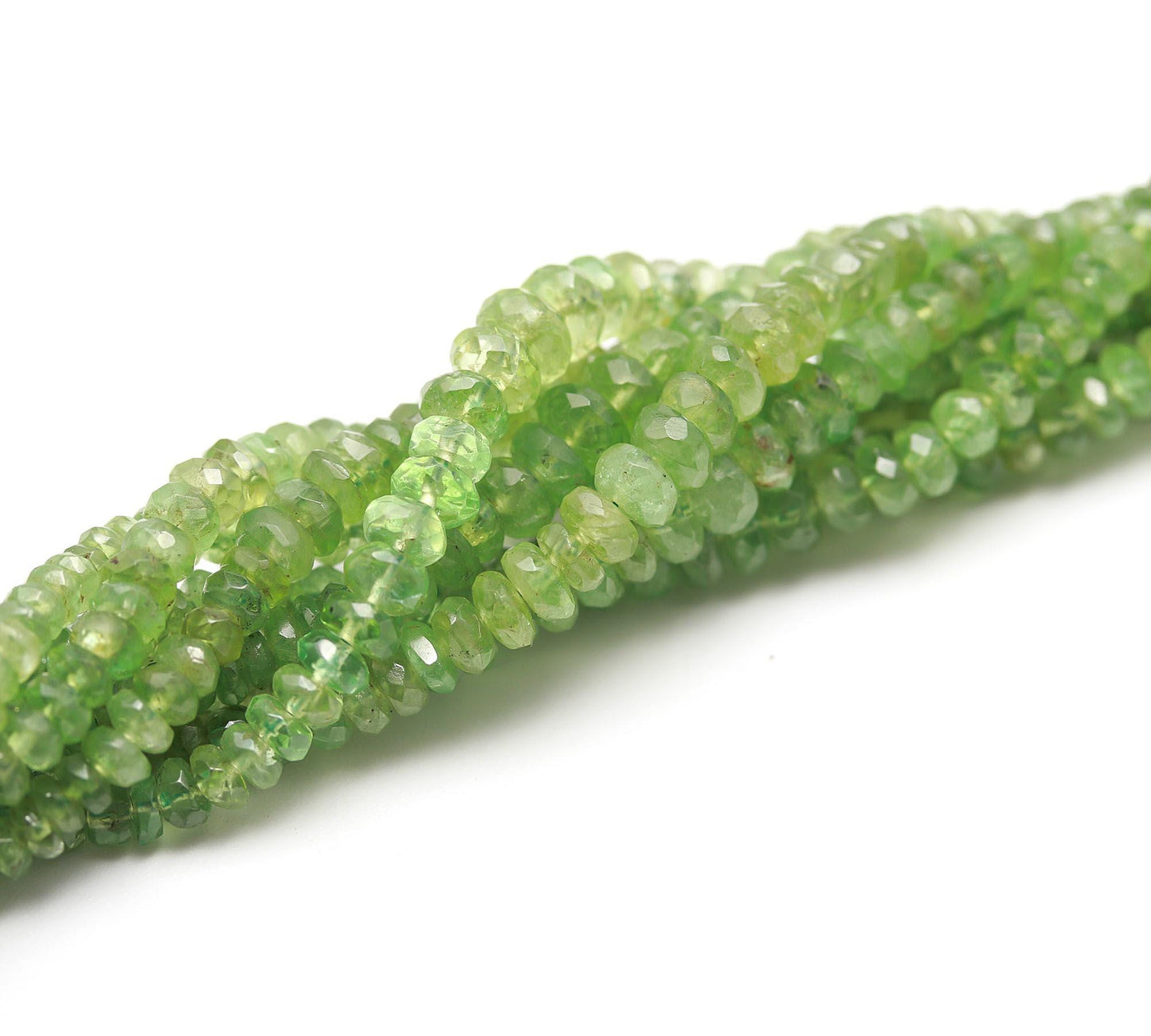 Natural Zambia Emerald Faceted Rondelle Beads 3-5 MM Emerald Rondelle Beads for Handmade Designer Jewelry Making Craft & Bijoux Supplies