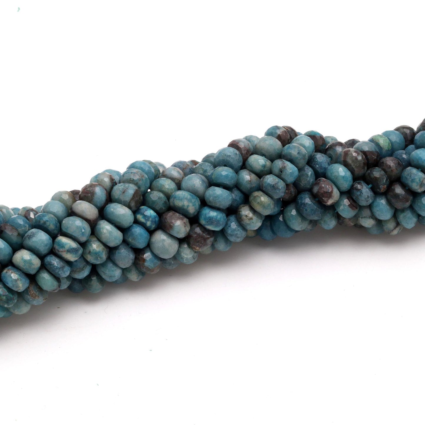 Chrysocolla Faceted Rondelle Beads Natural Chrysocolla Rondelle Beads Faceted Chrysocolla Beads for Designer Jewelry Making Craft Art & Tool