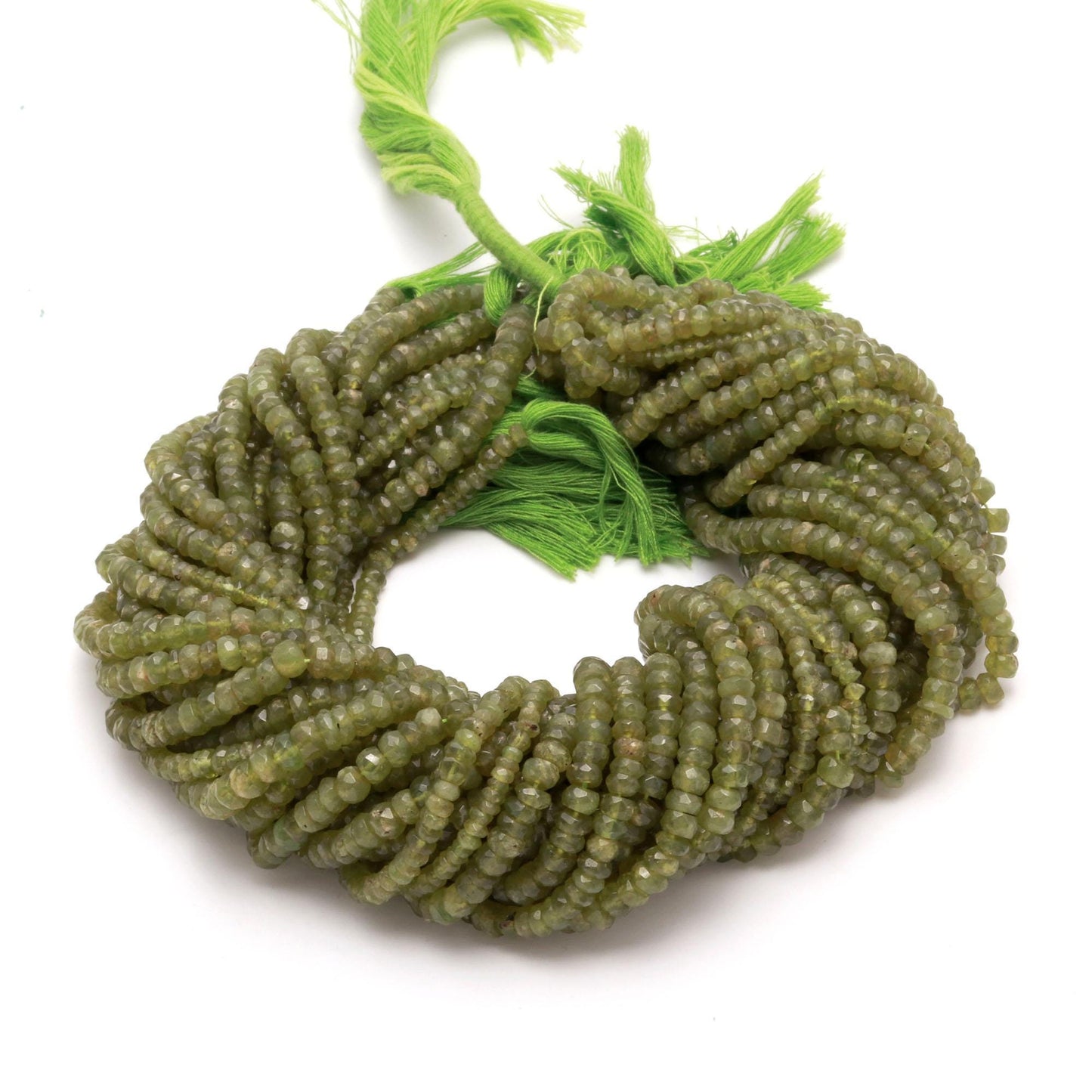Vessonite Faceted Rondelle Beads Natural Vesuvianite Rondelle Faceted Beads for Handmade Designer Jewelry Making Craft & Bijoux Supplies
