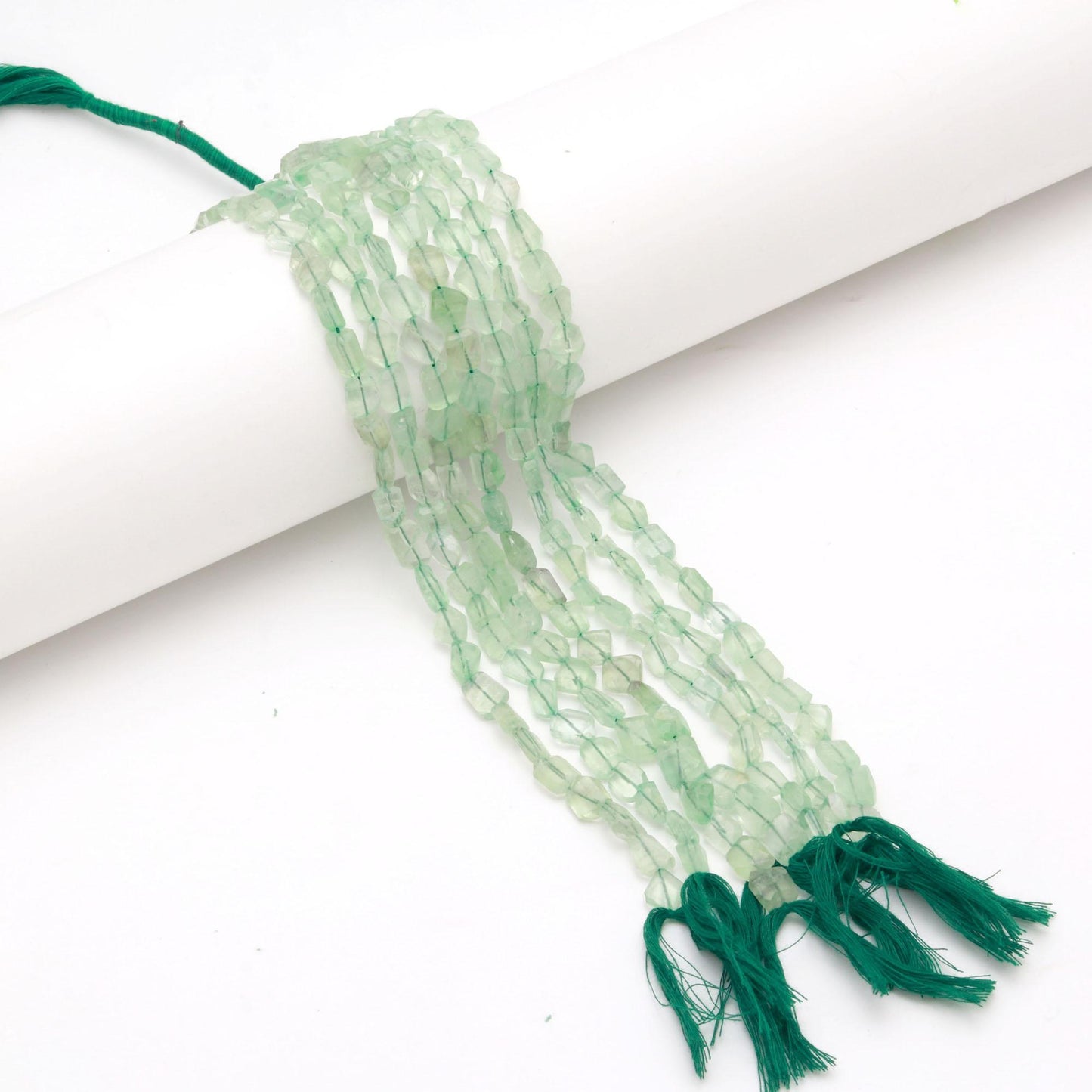 Green Fluorite Nugget Bead Faceted Nugget Beads Natural Fluorite Tumble 13" Strand Green Fluorite Gemstone Nugget/Tumble for Jewelry Design