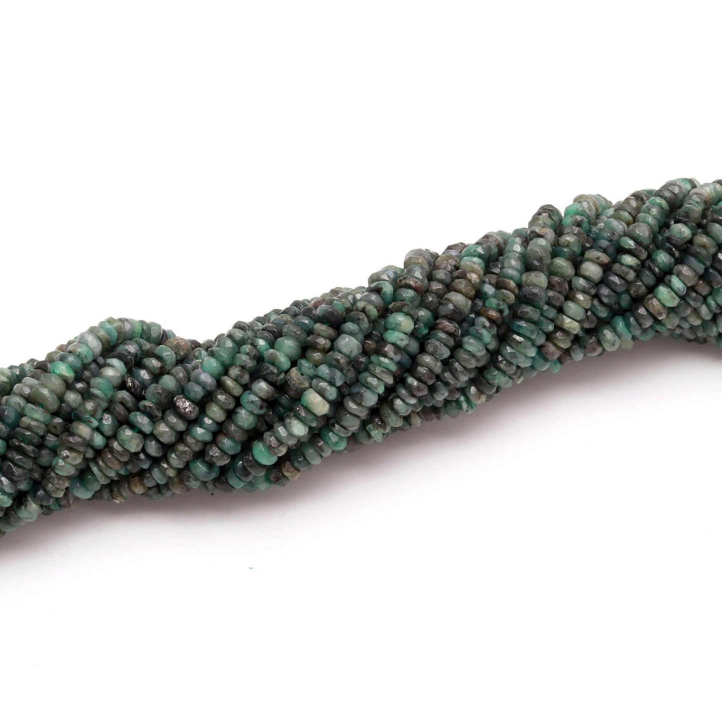 Emerald Faceted Rondelle Beads Natural Emerald Rondelle Beads Faceted Emerald Beads for Designer Jewelry Making Emerald Jewelry Necklace