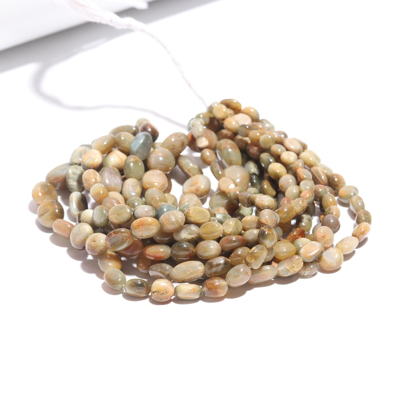 Cat's Eye Smooth Oval Beads 5x6 - 10x13 MM Natural Cat's Eye Oval Plain Beads for Handmade Designer Jewelry Necklace Bracelet Pendant Making