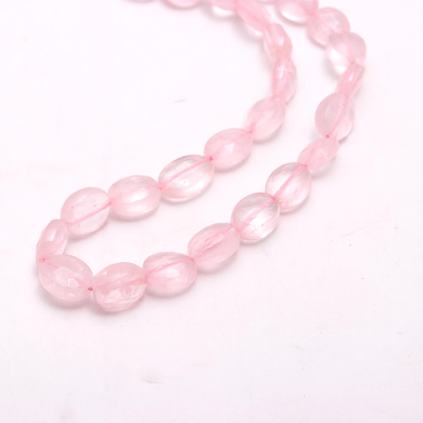 Rose Quartz 7x9 - 9x11 MM Oval Beads Faceted Rose Quartz Oval Beads Super Quality Natural Rose Quartz Oval Beads for Designer Jewelry Making