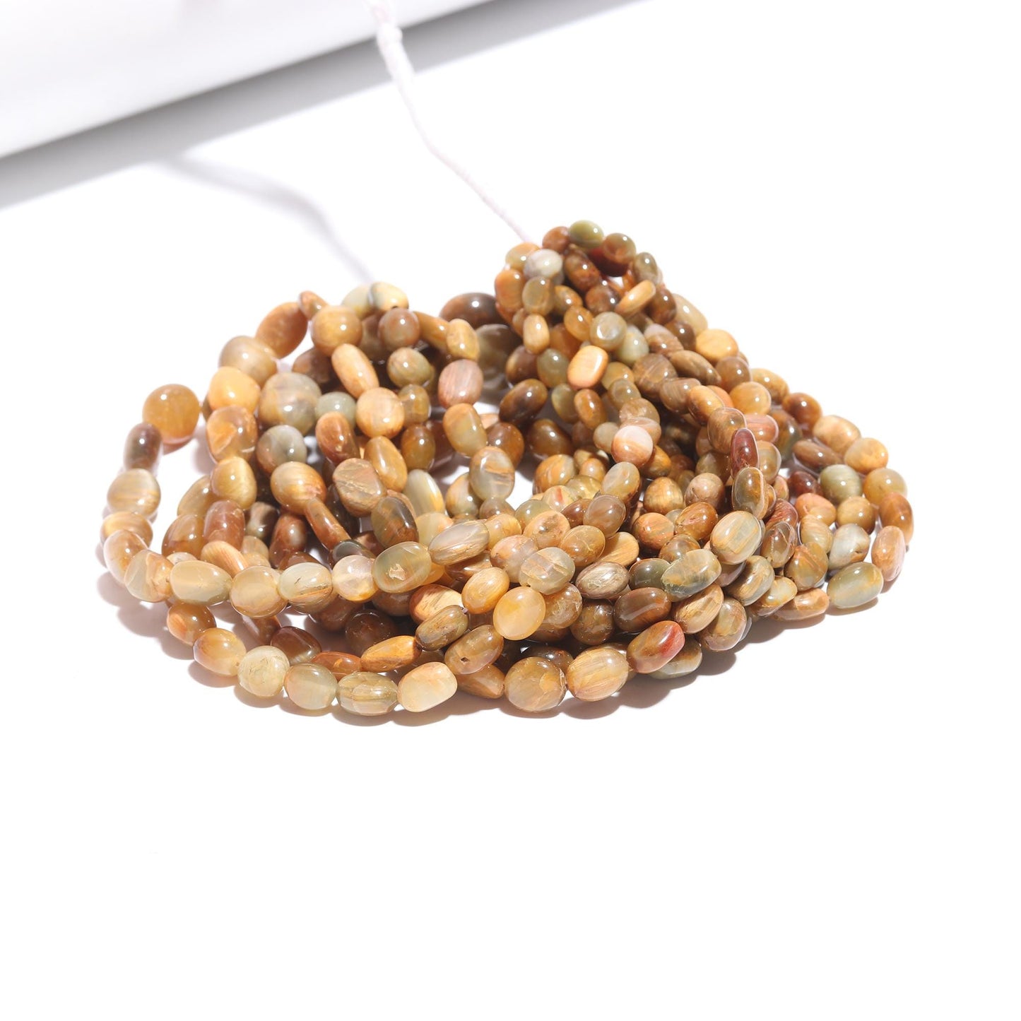 Cat's Eye Smooth Oval Beads 5x7 - 9x12 MM Natural Cat's Eye Oval Plain Beads for Handmade Designer Jewelry Necklace Bracelet Pendant Making