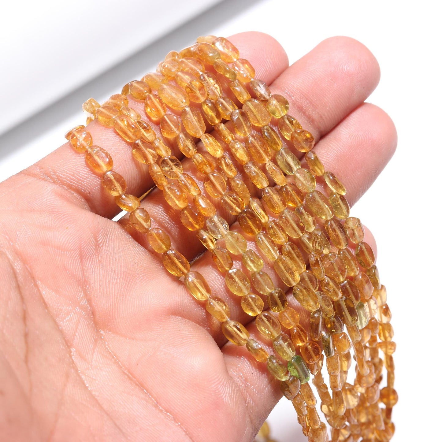 Petro Tourmaline Smooth Oval Beads Natural 4x5 - 5x6 MM Petro Tourmaline Beads Tourmaline Gemstone Beads for Designer Jewelry Making Craft