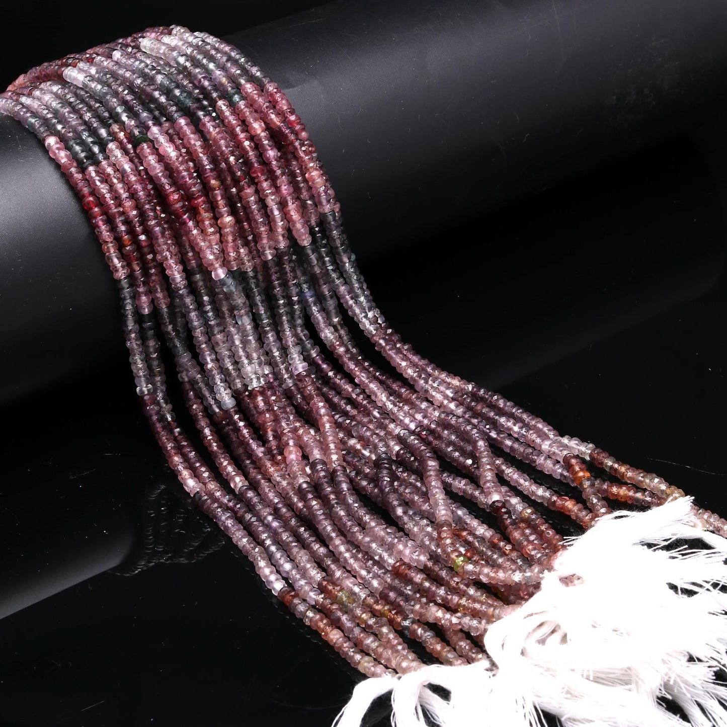 Multi Spinal Faceted Rondelle Beads 4 MM Multi Spinal Rondelle Beads Faceted Natural Multi Spinal Beads for Designer Jewelry Making Craft