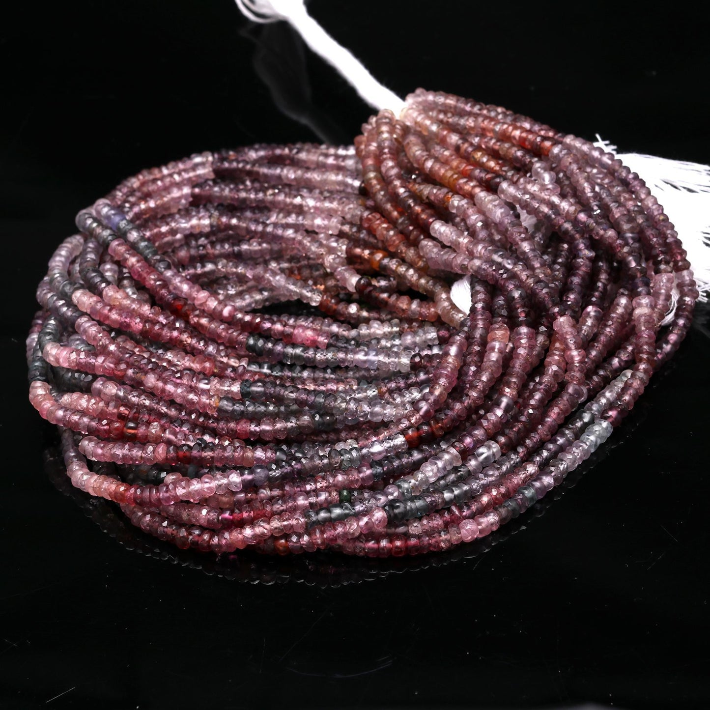 Multi Spinal Faceted Rondelle Beads 4 MM Multi Spinal Rondelle Beads Faceted Natural Multi Spinal Beads for Designer Jewelry Making Craft