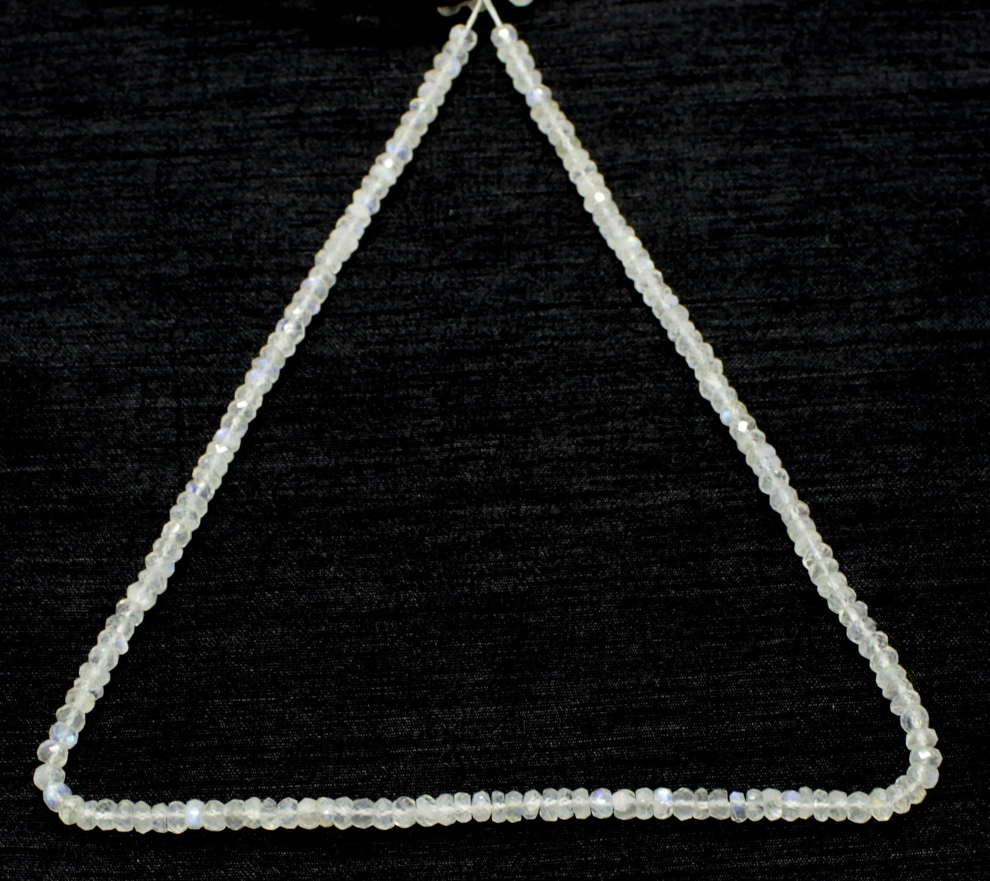 White Rainbow Faceted Rondelle Beads Natural White Rainbow Rondelle Beads Faceted White Rainbow Beads for Designer Jewelry Making Craft