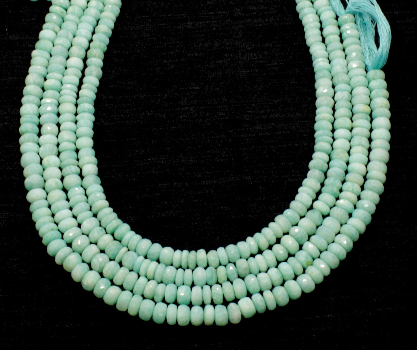 Amazonite Faceted Rondelle Beads Natural Amazonite Rondelle Faceted 7-8 MM Amazonite Beads for Designer Jewelry Necklace Bracelet Earrings