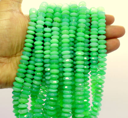 Chrysoface Faceted Rondelle Beads 8-12 MM Chrysoface Rondelle Beads Faceted Chrysoface Beads for Jewelry Making Necklace & Bracelet Craft