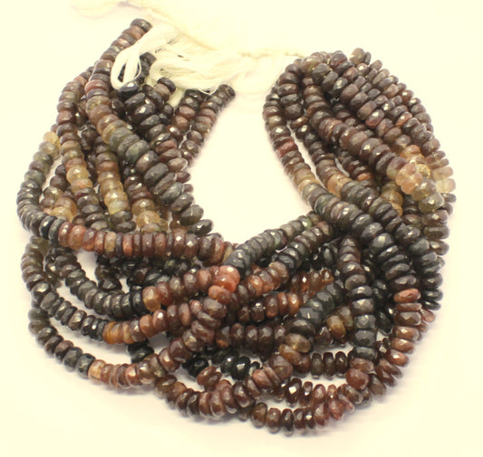 Scopolite Faceted Rondelle Beads Natural Scopolite Rondelle Beads Faceted Scopolite Beads for Jewelry Necklace & Bracelet Making Craft