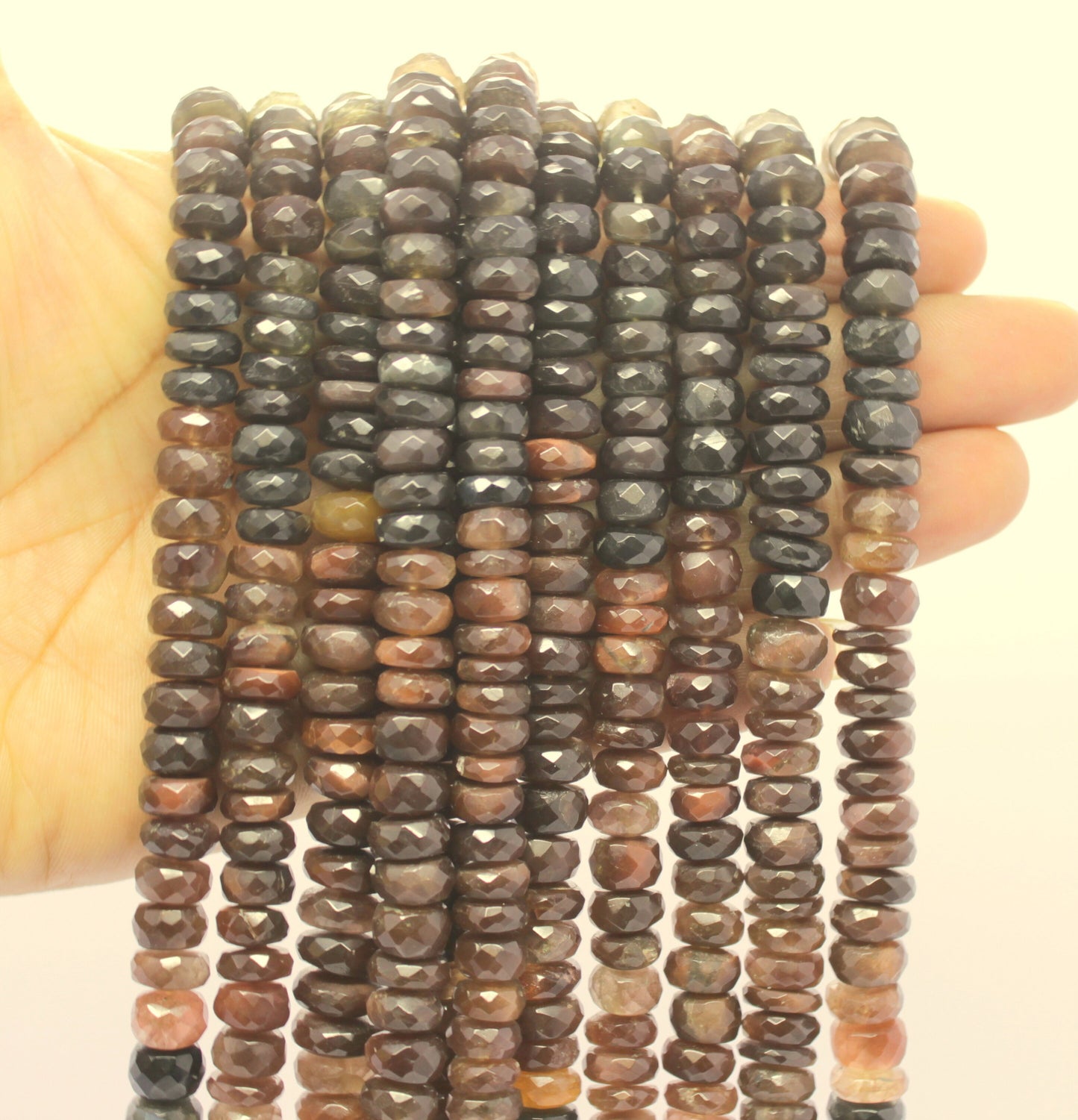 Scopolite Faceted Rondelle Beads Natural Scopolite Rondelle Beads Faceted Scopolite Beads for Jewelry Necklace & Bracelet Making Craft