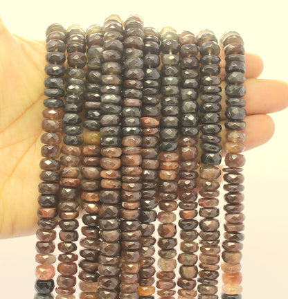 Scopolite Faceted Rondelle Beads Natural Scopolite Rondelle Beads Faceted Scopolite Beads for Jewelry Necklace & Bracelet Making Craft