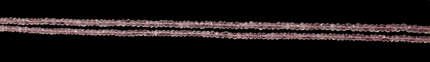 Rose Quartz Faceted Rondelle Beads Natural Rose Quartz Rondelle Beads Faceted Rose Quartz Beads for Handmade Jewelry Making Craft