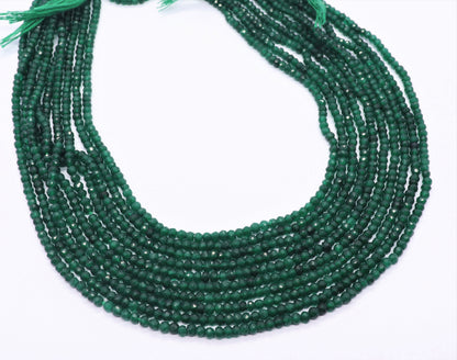 Green Aventurine Faceted Rondelle Beads 3 MM Aventurine Beads Natural Green Aventurine Rondelle Beads for Handmade Jewelry Making Craft