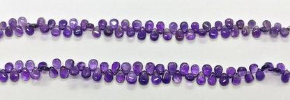 Amethyst Smooth Pear Shape Beads Amethyst Pear Shape Beads Natural African Pear Amethyst Smooth Briolettes for Designer Jewelry Making Craft