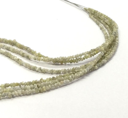 White Diamond Raw Uncut Beads Natural White Diamond Raw Beads 2.5-3.5 MM Diamond Raw Uncut Chips Beads for Designer Jewelry Making Craft