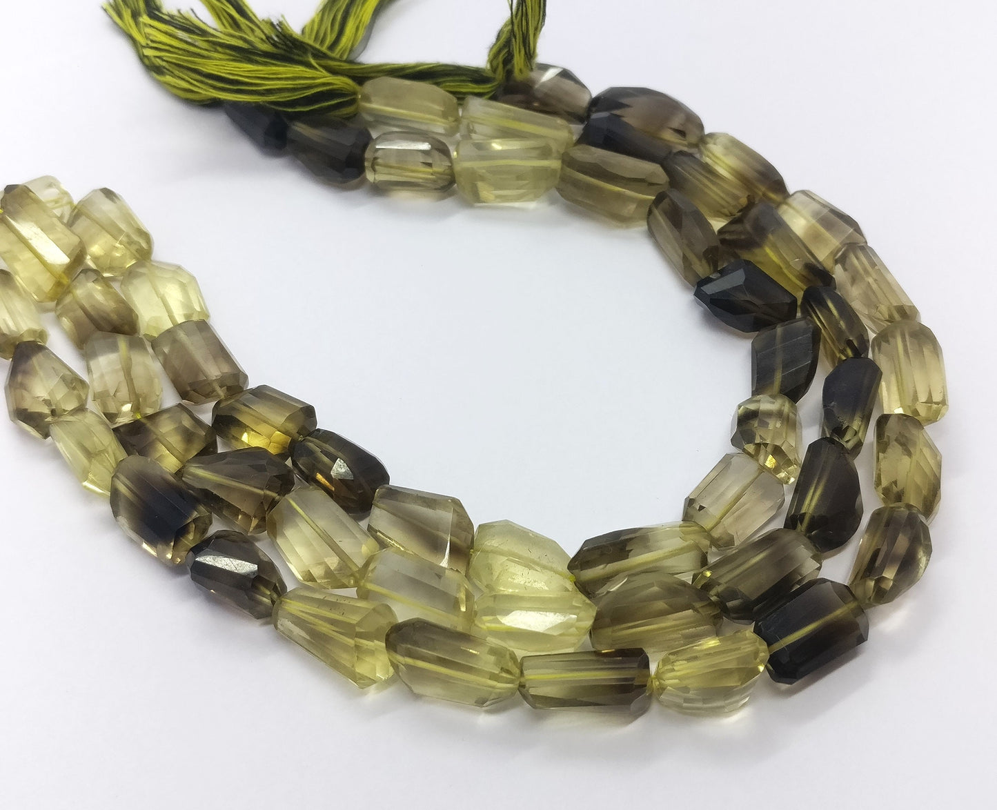 Bio Lemon Faceted Tumble Nuggets Beads Natural Bio Lemon Faceted Tumble Nuggets Gemstone Beads for Handmade Jewelry Necklace Bracelet Making