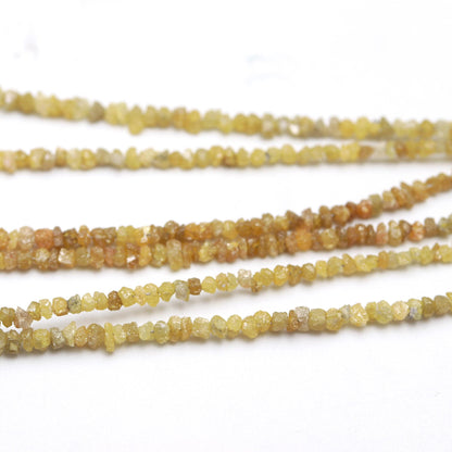 Yellow Diamond Uncut Beads Natural Diamond Raw Beads 2.5-3.5 MM Yellow Diamonds Raw Uncut Chips Beads for Designer Jewelry Making Craft
