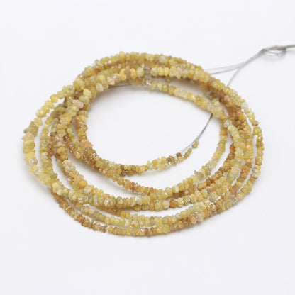 Yellow Diamond Uncut Beads Natural Diamond Raw Beads 2.5-3.5 MM Yellow Diamonds Raw Uncut Chips Beads for Designer Jewelry Making Craft
