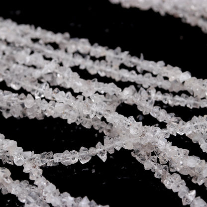 Herkimer Diamond Quartz Nuggets Uncut Beads Natural Herkimer Clear White Raw/Uncut Nuggets Beads for Handmade Designer Jewelry Making Craft
