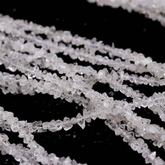 Herkimer Diamond Quartz Nuggets Uncut Beads Natural Herkimer Clear White Raw/Uncut Nuggets Beads for Handmade Designer Jewelry Making Craft