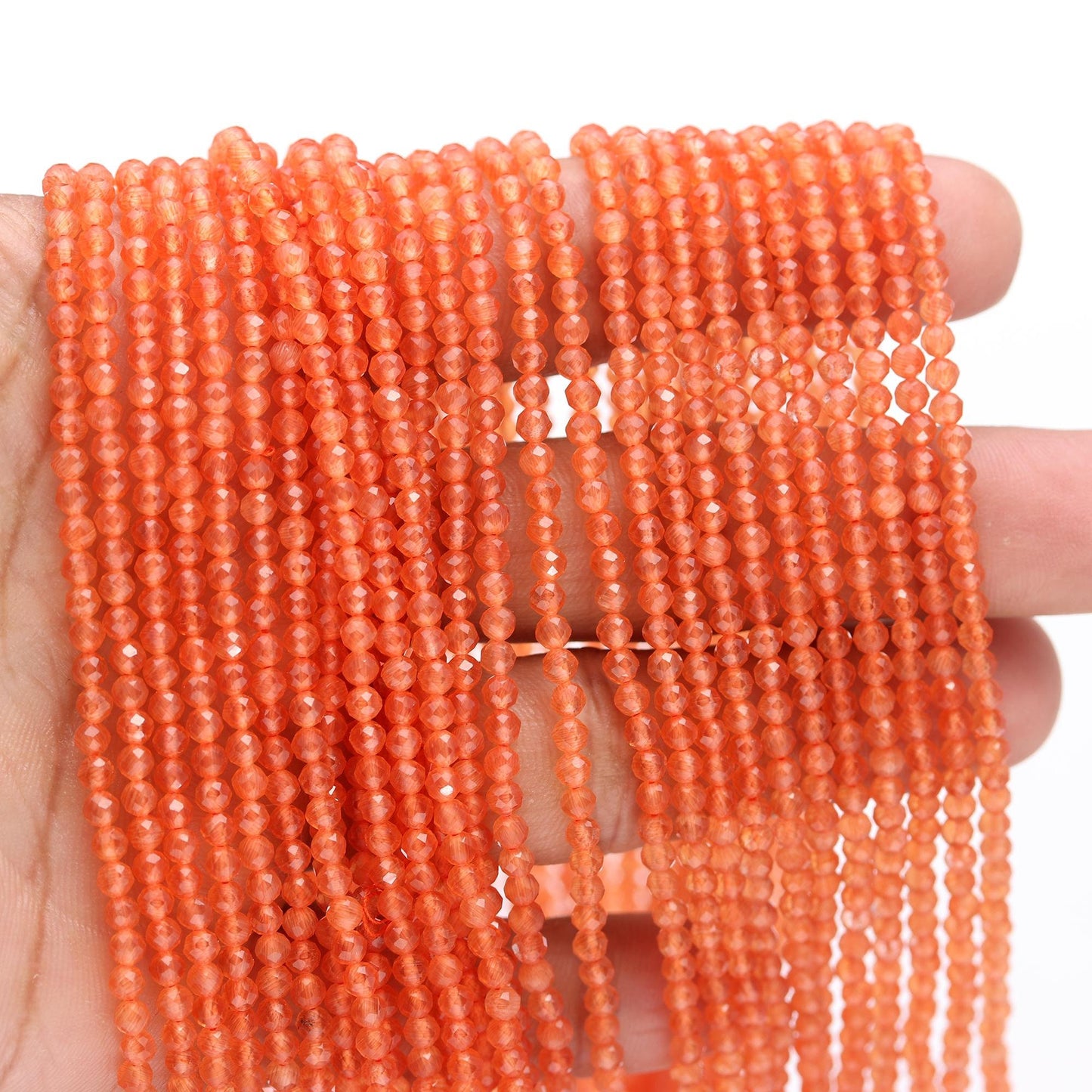 AAA Natural Carnelian Faceted Rondelle Beads 3 MM Carnelian Rondelle Beads, 13" Faceted Carnelian Rondelle Beads,Fanta Orange Carnelian bead