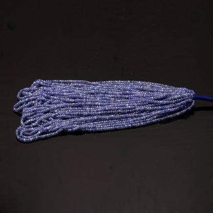Tanzanite Faceted Rondelle Beads 3.5-4 MM Natural Blue Tanzanite Faceted Rondelle Gemstone Beads for Designer Jewelry Necklace Making Craft