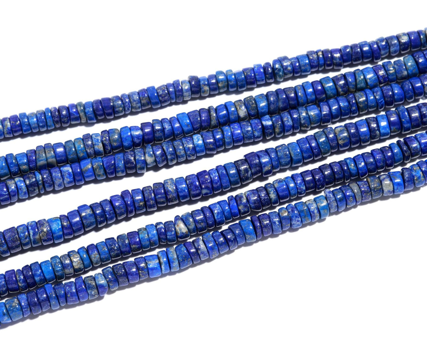 Lapis Lazuli Heishi Washer Beads Natural Lapis Lazuli Heishi Washer Beads AAA Quality 16 Inch Heishi Washer Lapis Lazuli Beads for Jewelry