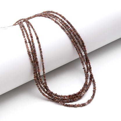 Chocolate Diamond Raw Uncut Beads 2.5-3.5 MM Natural Brown Diamond Raw Beads Coffee Color Raw Chips Beads for Designer Jewelry Making Craft