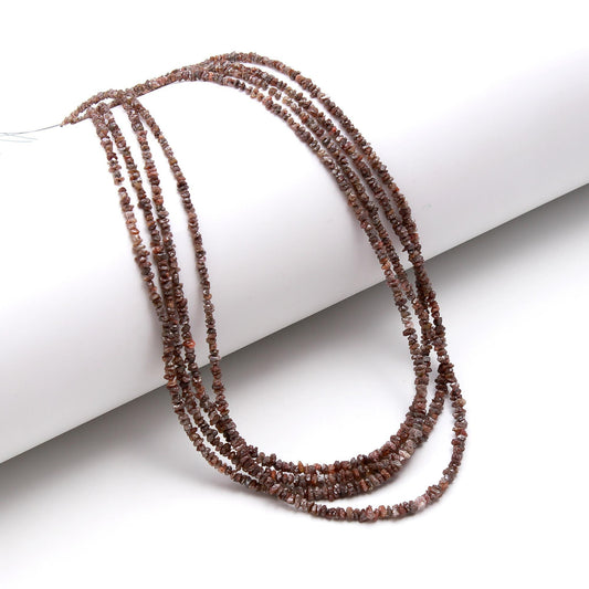 Chocolate Diamond Raw Uncut Beads 2.5-3.5 MM Natural Brown Diamond Raw Beads Coffee Color Raw Chips Beads for Designer Jewelry Making Craft