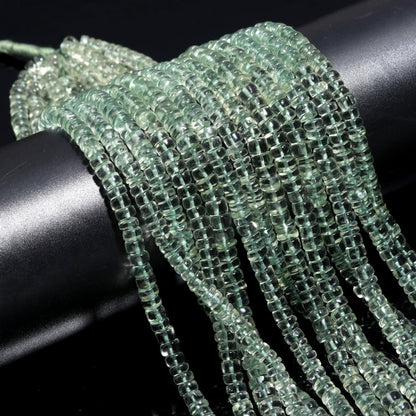 Green Amethyst Heishi Washer Natural Beads Green Amethyst Heishi Washer Beads AAA Quality 13 Inch Heishi Washer Amethyst Beads for Jewelry
