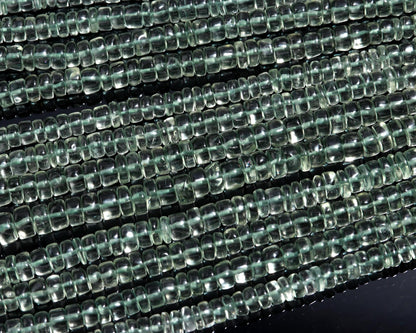 Green Amethyst Heishi Washer Natural Beads Green Amethyst Heishi Washer Beads AAA Quality 13 Inch Heishi Washer Amethyst Beads for Jewelry