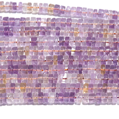 Ametrine Heishi Washer Beads Purple Gold Ametrine Beads Heishi Natural Ametrine 5-6 MM Heishi Washer Beads for Jewelry Necklace & Bracelet